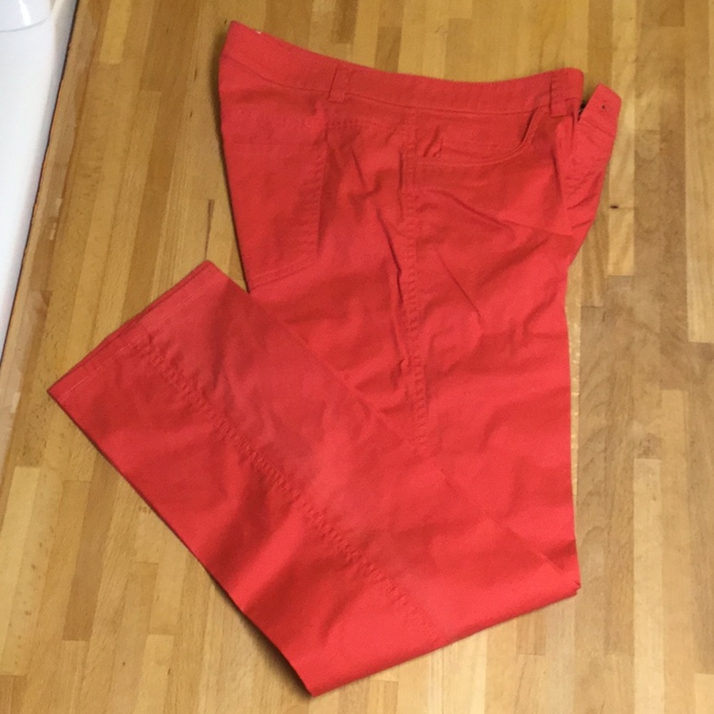Red summer jeans